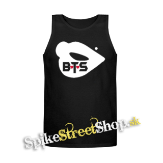 BTS - BANGTAN BOYS - Lips - Mens Vest Tank Top - čierne tielko