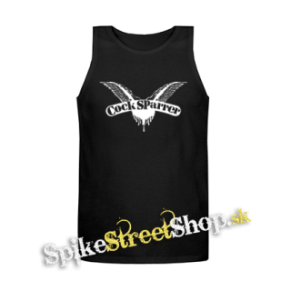 COCK SPARRER - Logo - Mens Vest Tank Top - čierne tielko