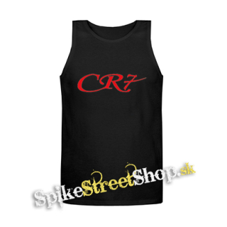 CRISTIANO RONALDO - Red CR7 - Mens Vest Tank Top - čierne tielko