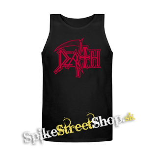 DEATH - Logo - Mens Vest Tank Top - čierne tielko