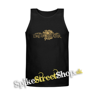 DREAM THEATER - Gold Logo - Mens Vest Tank Top - čierne tielko