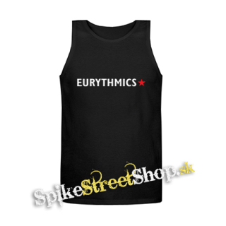 EURYTHMICS - Logo Star - Mens Vest Tank Top - čierne tielko