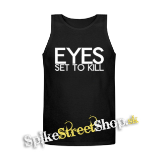 EYES SET TO KILL - Logo - Mens Vest Tank Top - čierne tielko