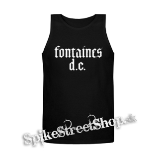 FONTAINES D.C. - Logo - Mens Vest Tank Top - čierne tielko
