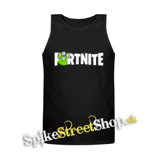 FORTNITE Season 7 - Rick Sanchez Logo - Mens Vest Tank Top - čierne tielko