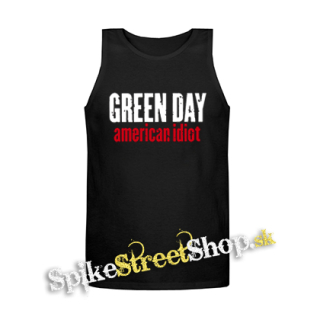 GREEN DAY - American Idiot Slogan - Mens Vest Tank Top - čierne tielko