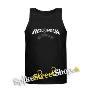 HELLOWEEN - Pink Bubbles Go Ape Logo - Mens Vest Tank Top - čierne tielko