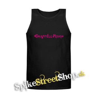 CHAPPELL ROAN - PINK LOGO - Mens Vest Tank Top - čierne tielko