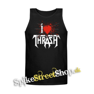 I LOVE THRASH - Mens Vest Tank Top - čierne tielko