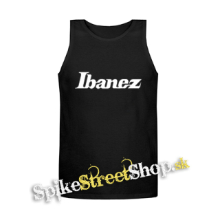 IBANEZ - Logo - Mens Vest Tank Top - čierne tielko