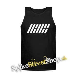 IKON - Logo Kpop Band - Mens Vest Tank Top - čierne tielko