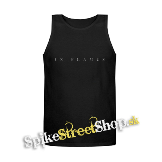 IN FLAMES - Plan Logo - Mens Vest Tank Top - čierne tielko