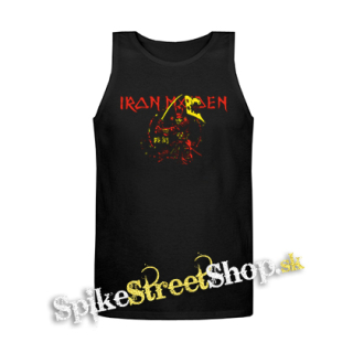 IRON MAIDEN - Red Yellow Senjutsu Samurai - Mens Vest Tank Top - čierne tielko