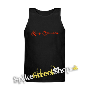 KING CRIMSON - Logo Red - Mens Vest Tank Top - čierne tielko