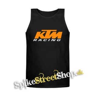 KTM RACING - Logo - Mens Vest Tank Top - čierne tielko