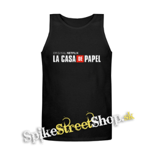 LA CASA DE PAPEL - Original Netflix Series - Mens Vest Tank Top - čierne tielko