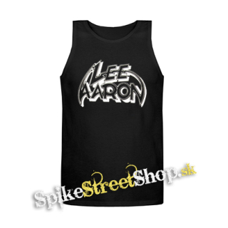 LEE AARON - Logo - Mens Vest Tank Top - čierne tielko