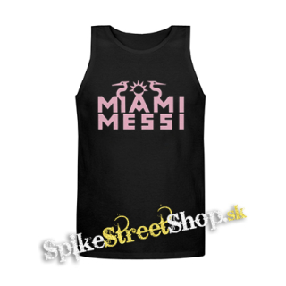 LIONEL MESSI - Miami Messi - Mens Vest Tank Top - čierne tielko