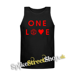MANCHESTER UNITED - One Love - Mens Vest Tank Top - čierne tielko