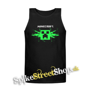 MINECRAFT - Gun - Mens Vest Tank Top - čierne tielko