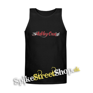 MOTLEY CRUE - Dr. Feelgood Logo - Mens Vest Tank Top - čierne tielko