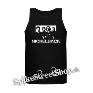 NICKELBACK - Logo & Band - Mens Vest Tank Top - čierne tielko