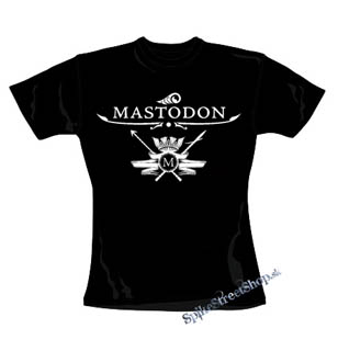 MASTODON - Logo - čierne dámske tričko