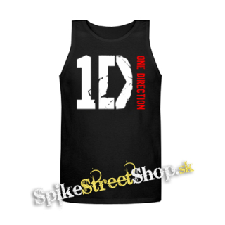 ONE DIRECTION - Red Logo - Mens Vest Tank Top - čierne tielko