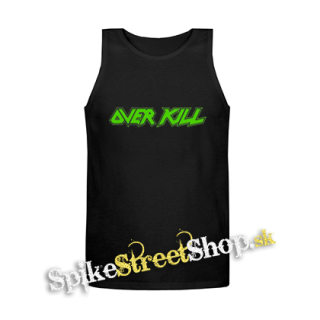 OVERKILL - Logo Green - Mens Vest Tank Top - čierne tielko