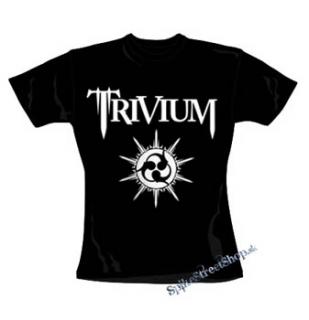 TRIVIUM - White Logo - čierne dámske tričko