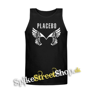 PLACEBO - Wings Logo - Mens Vest Tank Top - čierne tielko