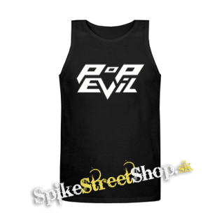 POP EVIL - Logo - Mens Vest Tank Top - čierne tielko