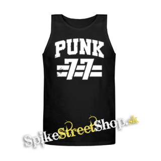 PUNK 77 - Slogan motív 2 - Mens Vest Tank Top - čierne tielko