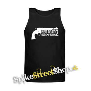 RED DEAD REDEMPTION - Logo Revolver - Mens Vest Tank Top - čierne tielko