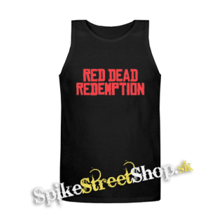 RED DEAD REDEMPTION - Logo - Mens Vest Tank Top - čierne tielko