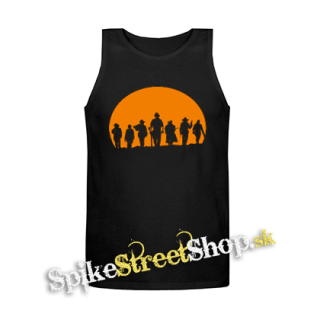 RED DEAD REDEMPTION - Silhouettes Sunset - Mens Vest Tank Top - čierne tielko