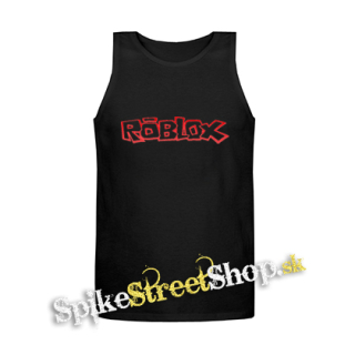 ROBLOX - Logo Red White - Mens Vest Tank Top - čierne tielko