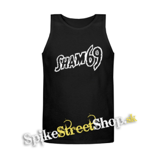 SHAM 69 - Logo - Mens Vest Tank Top - čierne tielko