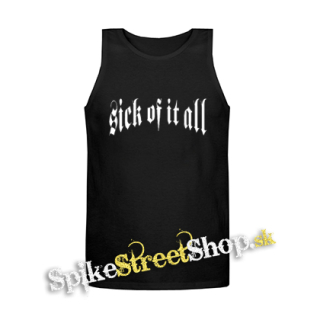 SICK OF IT ALL - Logo - Mens Vest Tank Top - čierne tielko