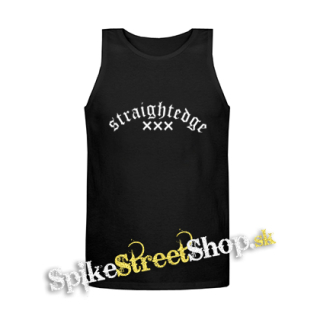 STRAIGHTEDGE - Logo - Mens Vest Tank Top - čierne tielko