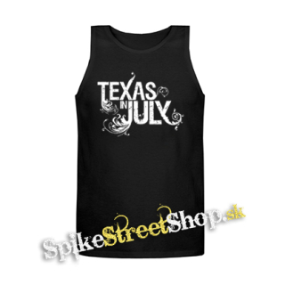 TEXAS IN JULY - Logo - Mens Vest Tank Top - čierne tielko
