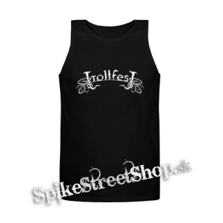 TROLLFEST - Logo - Mens Vest Tank Top - čierne tielko