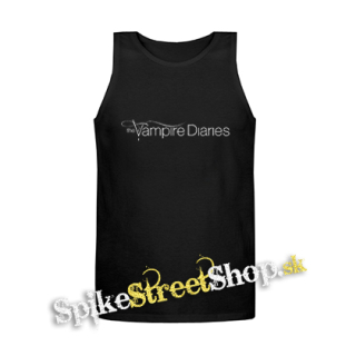 VAMPIRE DIARIES - Logo - Mens Vest Tank Top - čierne tielko