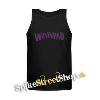 WINDHAND - Logo Purple - Mens Vest Tank Top - čierne tielko