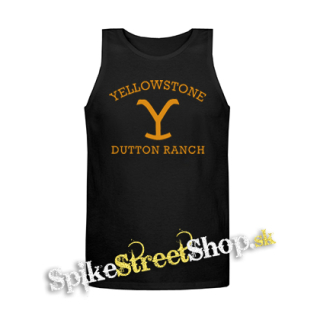 YELLOWSTONE - Dutton Ranch - Mens Vest Tank Top - čierne tielko