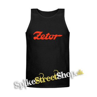 ZETOR - Red Logo - Mens Vest Tank Top - čierne tielko
