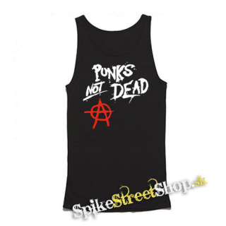 ANARCHY - Punks Not Dead - Mens Vest Tank Top - čierne tielko