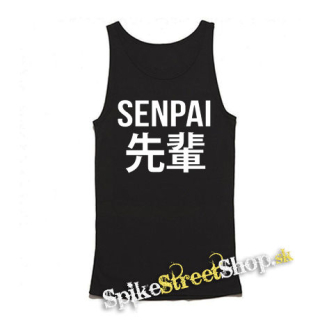 ANIME - SENPAI - Logo & Symbols - Mens Vest Tank Top - čierne tielko