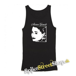 ARIANA GRANDE - Portrait - Mens Vest Tank Top - čierne tielko