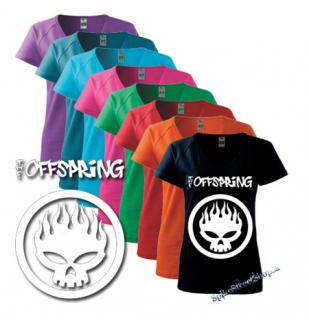 OFFSPRING - Logo & Skull - farebné dámske tričko